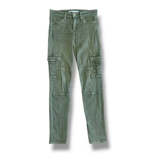 Vince Olive Cargo Skinny Pants Size 26 Quiet Luxury Minimalist Capsule Utility